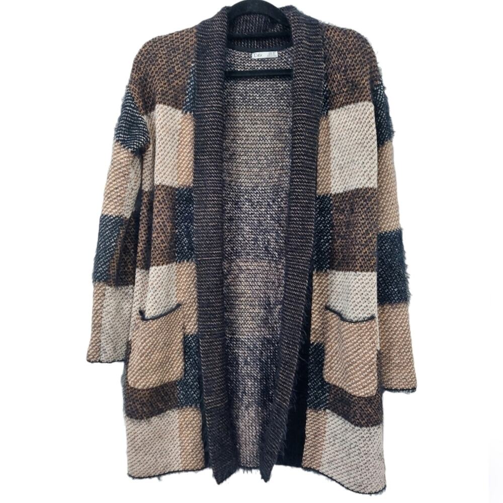 Dex Open Eyelash Cardigan Sweater Size XS